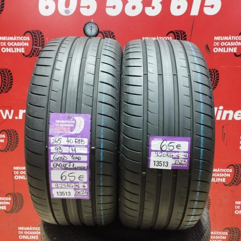 2X 245 40 R18 93H GOODYEAR EAGLE F1 ASYMMETRIC 3 OCASIÓN DOT: 0624/1323 - 5.6/5.4mms