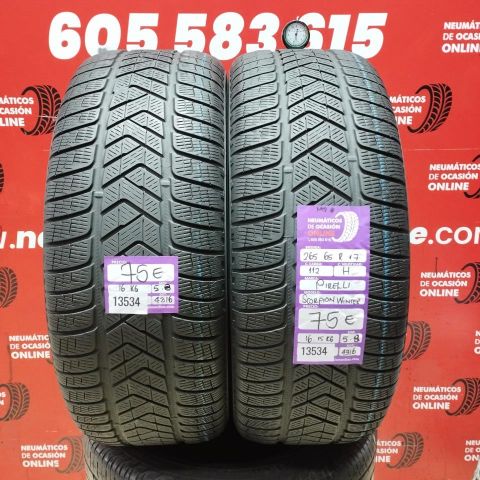 2x 265 65 R17 112H Pirelli Scorpion Winter M+S 5.8/5.8MM Réf. 13534