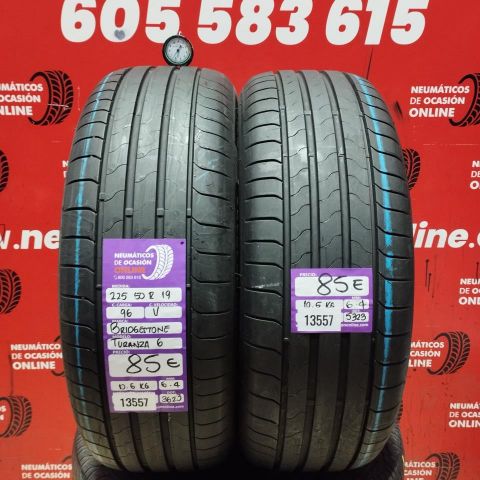 2X 225 50 R19 96V BRIDGESTONE TURANZA 6 OCASIÓN DOT: 3623/5323 - 6.4/6.4mms