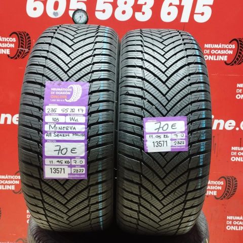 2X 235 55 ZR17 103WXL MINERVA ALL SEASON MASTER M+S* OCASIÓN DOT: 2322/2322 - 7.0/7.0mms