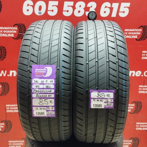 2x 245 50 R19 105W XL BRIDGESTONE ALENZA 001 5.4/6.1MM REF. 13585