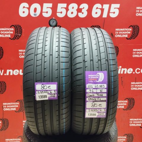 2X 225 45 R19 96W GOODYEAR EAGLE F1 ASSYMETRIC 3 OCASIÓN DOT: 2221/0622 - 6.3/6.3mms