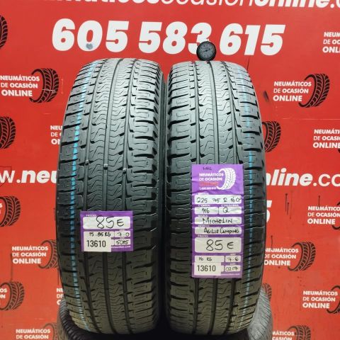 2X 225 75 16CP 116Q MICHELIN AGILIS CAMPING M+S OCASIÓN DOT: 5015/0217 - 7.6/7.0mms