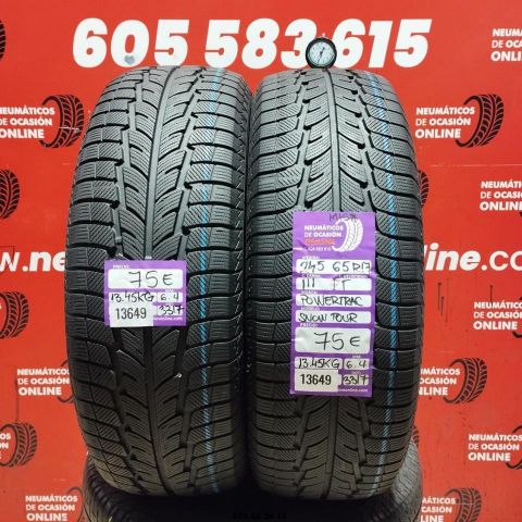 2x 245 65 R17 111T POWERTRAC SNOW TOUR  M+S* 6.4/6.4MM REF. 13649