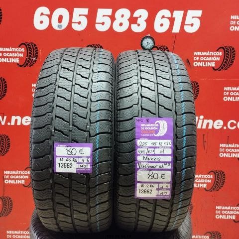 2X 225 55 R17C 109/107H MAXXIS VAM SMART A/S M+S* OCASIÓN DOT: 1421/1421 - 7.6/7.6mms