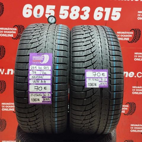 2X 235 40 R19 96VXL NOKIAN WR A4 M+S* OCASIÓN DOT: 4719/4719 - 6.3/6.3mms