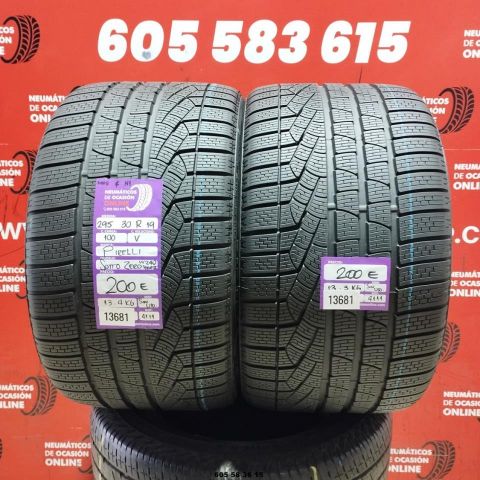 2x 295 30 R19 100V Pirelli Sotto Zero W240 M+S N1 Dot : 1111 (SIN USO)