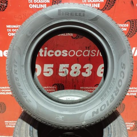 2X 215 65 R17 99H PIRELLI SCORPION WINTER TM OCASIÓN DOT: 4018/4720 - 7.0/7.0mms