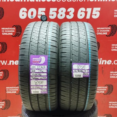 2X 235 55 R18 104HXL KUMHO PORTRAN KC53 OCASIÓN DOT: 3322/3222 - 7.1/7.1mms