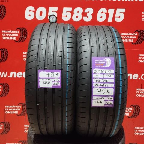 2X 235 45 R19 99YXL GOODYEAR EGALE F1 ASYMMETRIC 3 OCASIÓN DOT: 5021/5021 - 6.0/5.6mms
