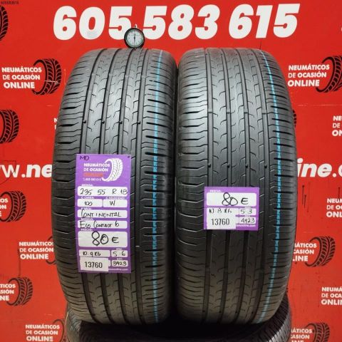 2X 235 55 R18 100W CONTINENTAL ECOCONTACT 6 MO OCASIÓN DOT: 3923/4123 - 5.6/5.3mms