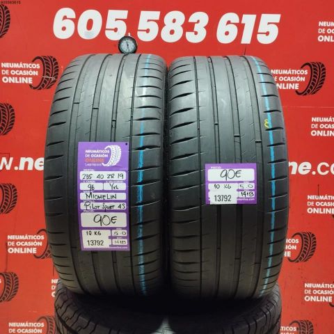 2X 235 40 ZR19 96YXL MICHELIN PILOT SPORT 4S OCASIÓN DOT: 1418/1418 - 5.0/5.0mms