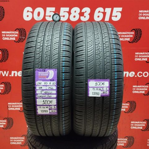 2X 235 50 R20 104WXL PIRELLI SCORPION ZERO JLR M+S* OCASIÓN DOT: 4920/1120 - 6.6/6.6mms