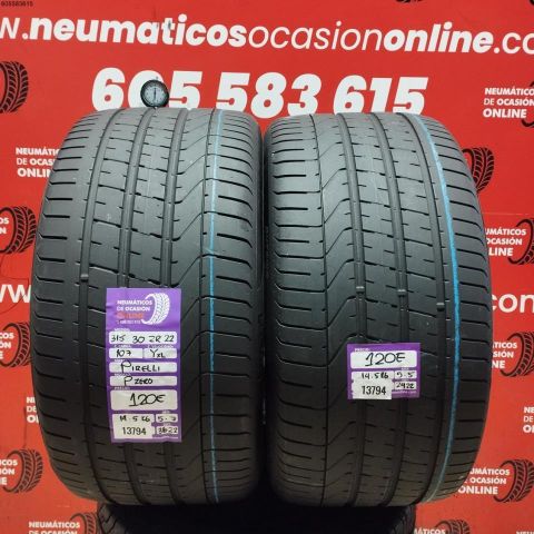 2X 315 50 ZR22 107YXL PIRELLI PZERO OCASIÓN DOT: 3622/2922 - 5.5/5.7mms