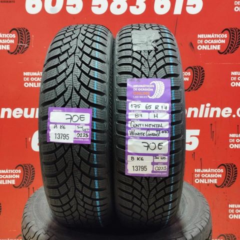 2X 175 65 R17 87H CONTINENTAL WINTER CONTACT (SIN USO) DOT: 0223/0223