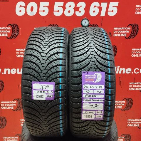 2X 215 60 R17 100VXL FALKEN EURO ALL SEASON AS210 OCASIÓN DOT: 0223/0623 - 5.8/6.3mms