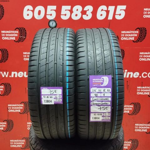 2X 225 55 R18 98V CONTINENTAL PREMIUM CONTACT 7 OCASIÓN DOT: 1123/1123 - 6.0/5.3mms