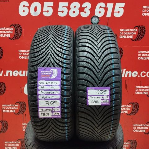 2X 215 65 R17 99H PIRELLI ALPIN 5 OCASIÓN DOT: 2518/2420 - 6.0/6.5mms