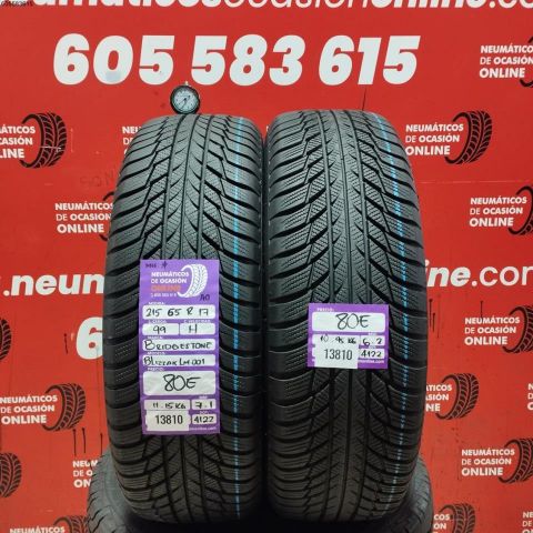 2X 215 65 R17 99H BRIDGESTONE BLIZZAK LM 001 AO M+S* DOT: 4122/4122 - 6.2/7.1mms