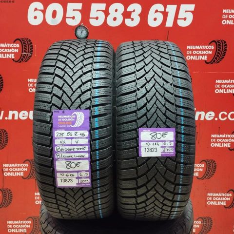 2X 225 55 R18 102V BRIDGESTONE BLIZZAK LM005 M+S* OCASIÓN DOT: 3823/3723 - 6.5/6.2mms