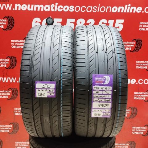 2x 275 45 R21 110Y XL CONTINENTAL CONTI SPORT CONTACT 5 OCASION DOT: 2322/3623-  6.0/6.2MMS