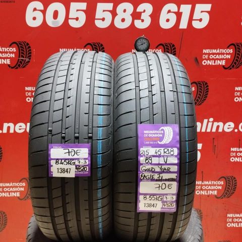 2X 215 45 R18 89V GOODYEAR EAGLE F1 ASSYMETRIC 3 OCASIÓN DOT: 4820/4920 - 7.3/7.3mms