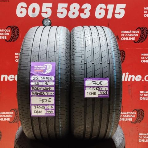 2X 215 45 R18 89W BRIDGESTONE TURANZA AT 005 OCASIÓN DOT: 2221/3819 - 6.6/6.2mms