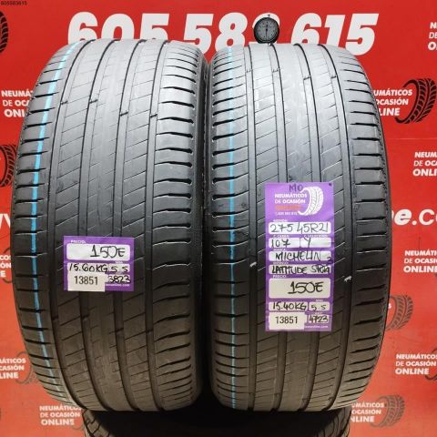2X 275 45 R21 107Y MICHELIN LATITUD SPORT3 MO OCASIÓN DOT: 3823/4723 - 5.5/5.5mms
