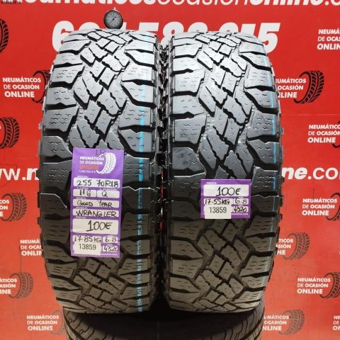 2X 255 70 R18 116Q GOODYEAR WRANGLER LR OCASIÓN DOT: 4320/4320 - 6.8/6.8mms