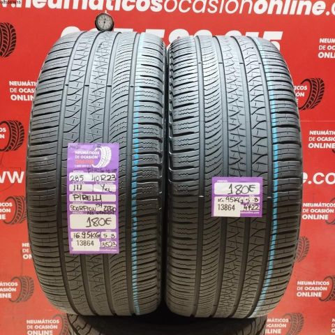 2X 285 40 R23 111YXL PIRELLI SCORPION ZERO ALL SEASON OCASIÓN DOT: 3523/4722 - 5.8/5.8mms