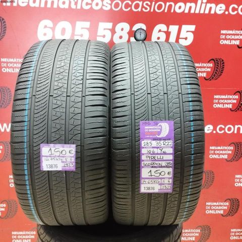 2X 285 35 R22 109YXL PIRELLI SCORPION ZERO M+S TO OCASION DOT: 2323/2323- 5.6/5.6 mms