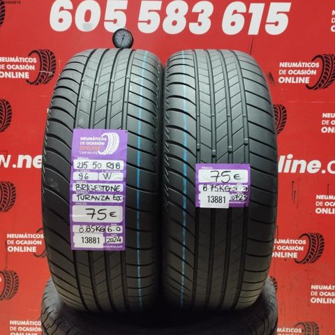 215 50 R18 96W BRIDGESTONE TURANZA ECO OCASIÓN DOT: 2024/0723 - 6.0/5.7mms