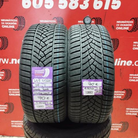 2X 235 45 R18 98V GOODYEAR ULTRAGRIP PERFORMANCE M+S OCASIÓN DOT: 3422/3422 - 7.5/7.8mms