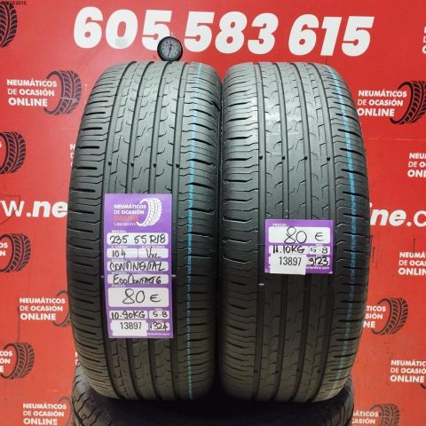2X 235 55 R18 104VXL CONTINENTAL ECO CONTACT 6 OCASIÓN DOT: 1324/3123 - 5.8/5.8mms