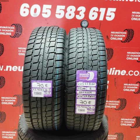 2X 225 65 R16C 112/110R HANKOOK WINTER RW06 M+S* DOT: 2618/1918 - 8.2/8.2mms