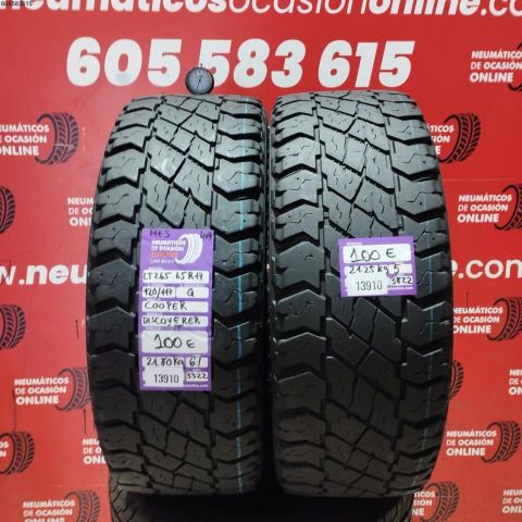 2X 265 65 R17 120/117Q COOPER DISCOVERER M+S OCASIÓN DOT: 3322/3822 - 5.0/5.1mms