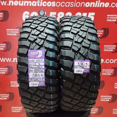 2X 285 75 R17 121/118Q BFGOODRICH MUD TERRAIN T/A KM3 M+S* OCASIÓN DOT: 3222/3322 - 8.8/9.0mms