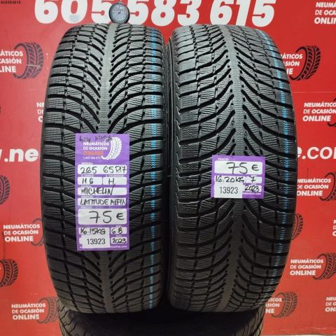2X 265 65 R17 116H MICHELIN LATITUDE ALPIN M+S* OCASIÓN DOT: 2023/2023 - 6.8/7.0mms