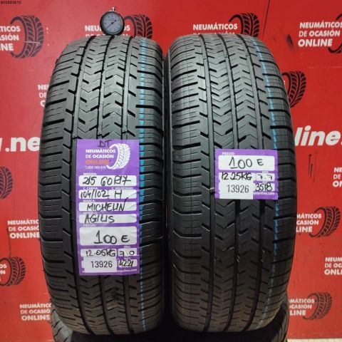 2X 215 60 R17C 104/102H MICHELIN AGILIS DT OCASIÓN DOT: 4221/3518 - 7.0/7.7mms
