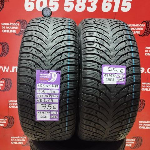 2X 255 55 R18 109VXL NOKIAN TYRES WR SUV4 M+S* OCASIÓN DOT: 1221/1221 - 5.2/5.2mms