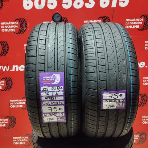 2X 235 50 R17 96W PIRELLI CINTURATO P7 OCASIÓN DOT: 4216/1916 - 7.2/7.2mms