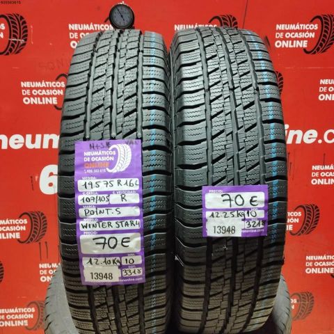2X 195 75 R16C 107/105R PIONTS WINTER STAR4 VAN M+S* OCASIÓN DOT: 3318/318 - 10.00/10.00mms