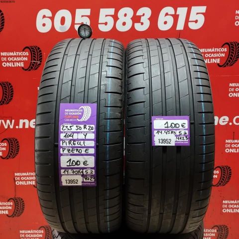 2X 235 50 R20 104Y PIRELLI P ZERO OCASIÓN DOT: 4023/4123 - 5.2/5.2mms