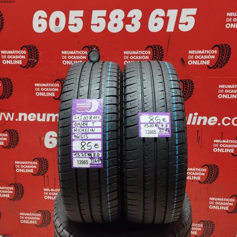 2X 215 60 R17C 109/107T MICHELIN AGILIS OCASIÓN DOT: 2619/2519 - 8.0/7.7mms