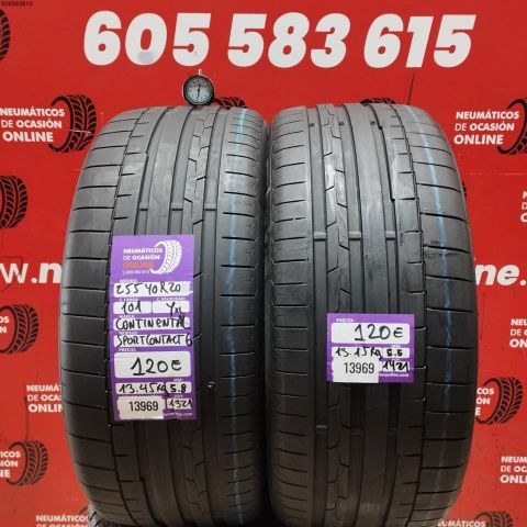 2X 255 40 R20 101YXL CONTINENTAL SPORT CONTACT 6 OCASIÓN DOT: 1321/1421 - 5.8/5.5mms