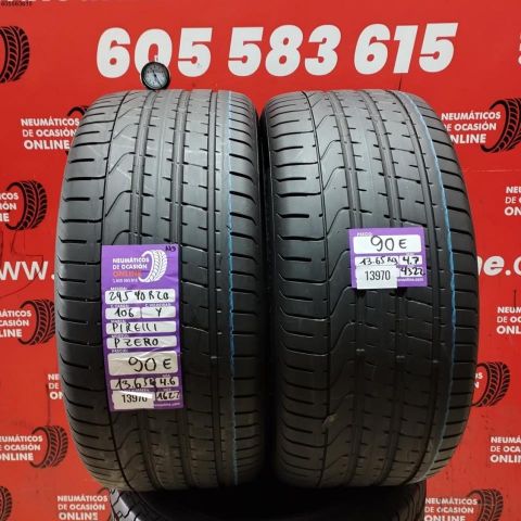 2X 295 40 R20 106Y PIRELLI PZERO MO OCASIÓN DOT: 1622/4322 - 4.6/4.7mms
