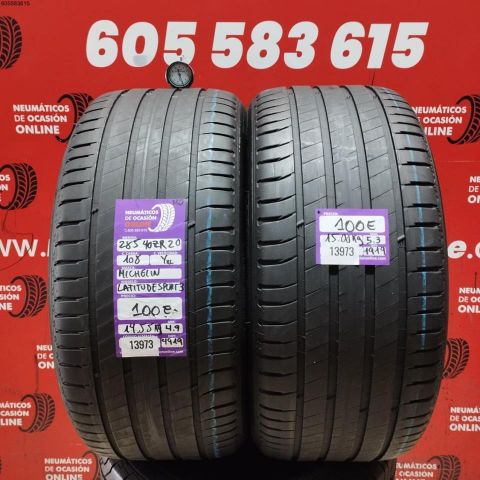 285 40 ZR20 108YXL MICHELIN LATITUDE SPORT3 MO OCASIÓN DOT: 1919/4919 - 4.9/5.3mms