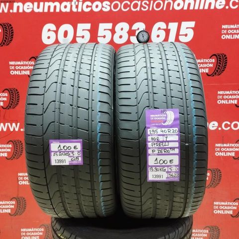 2X 295 40 R20 106Y PIRELLI PZERO NO OCASIÓN DOT: 0219/3622 - 5.0/5.0mms