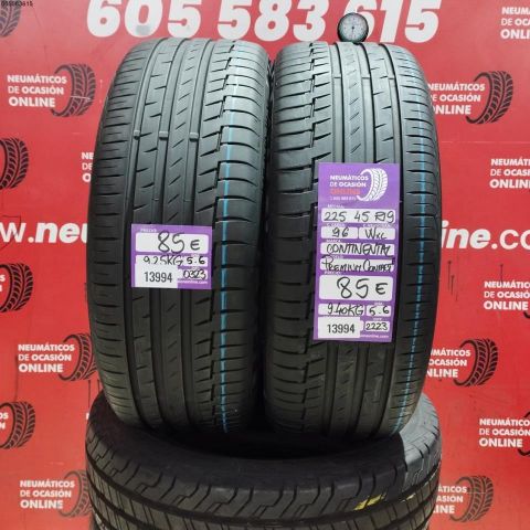2X 225 45 R19 96WXL CONTINENTAL PREMIUM CONTACT 6 OCASIÓN DOT: 0323/2223 - 5.6/5.6mms