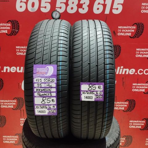 195 55 R20 95H XL MICHELIN PRIMACY 3 6.0/6.0MM DOT 0323/5222
